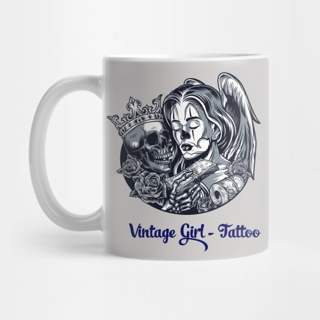 Vintage Girl tattoo by This is store
